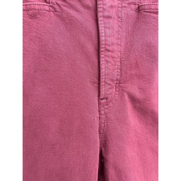 Madewell Emmett Wide-Leg Full Length Canvas Garment-Dyed Pants Iris Bloom - 25 - Picture 6 of 13